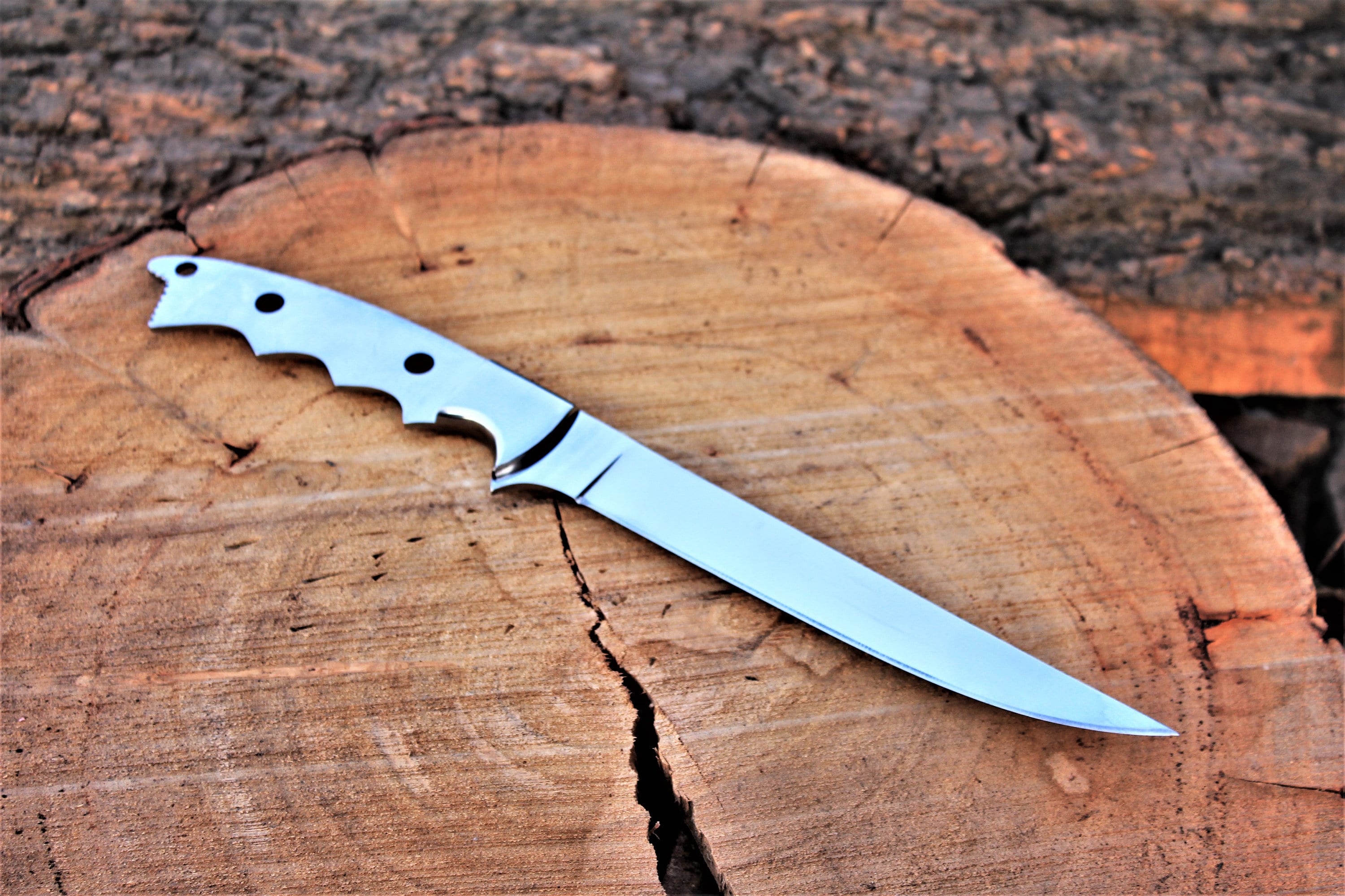  ColdLand Knives Damascus Knife Making Kit DIY Fish