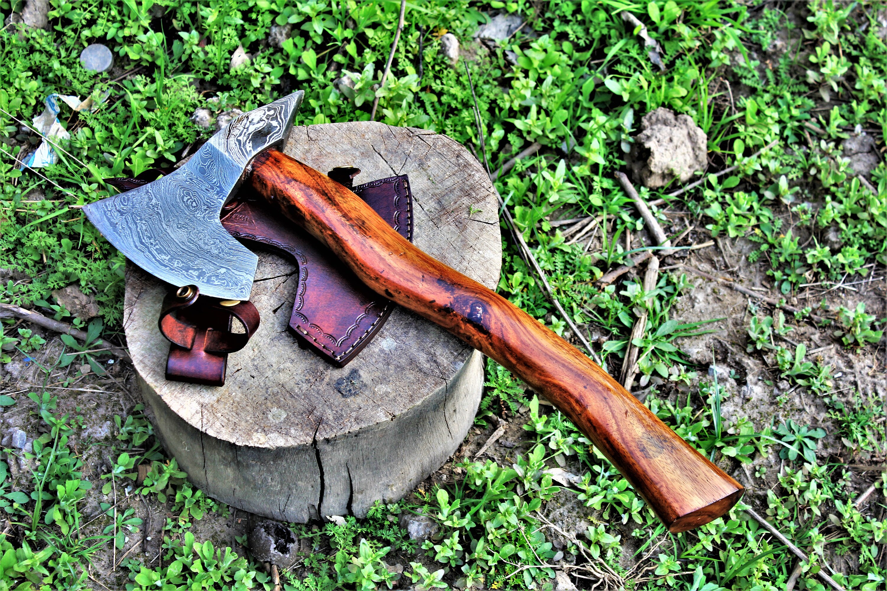 Multi purpose Axe damascus axe Gift For Father Game Lover Etsy