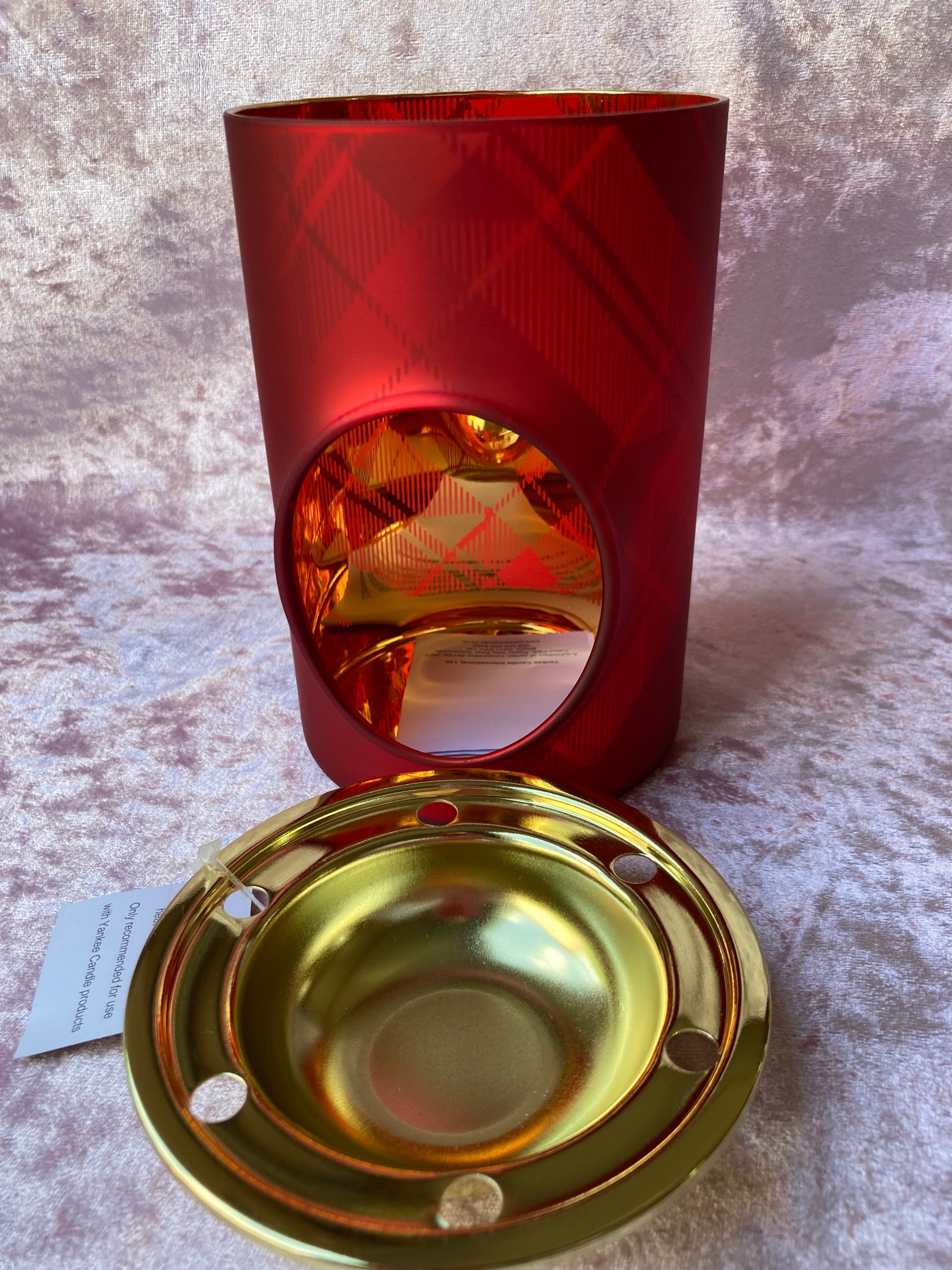 Yankee Candle Accessories Tartan Flicker Melt Warmer Etsy UK