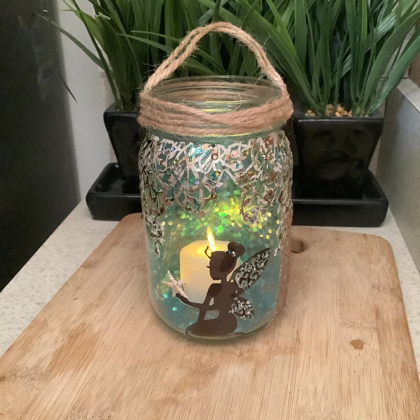 Waterfall Fairy jar