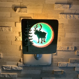 Rustic Moose nightlight