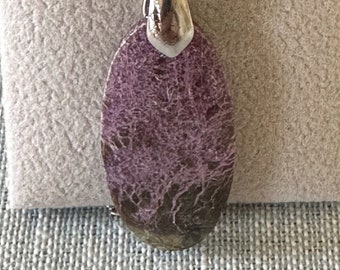 Oval Purporite Pendant