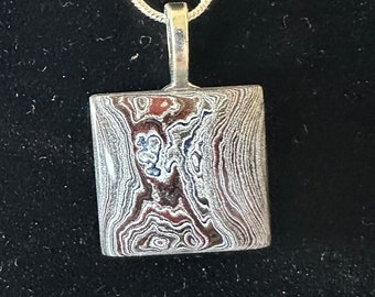 Square Fordite Pendant