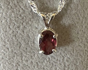 Rhodolite Garnet Pendant