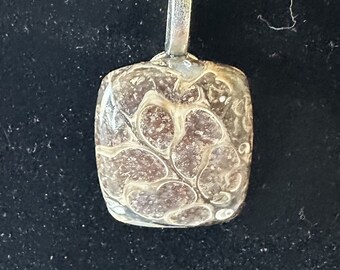 Square Turtella Agate Pendant