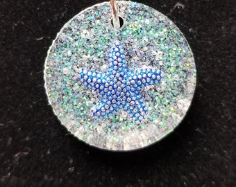 Round Resin Starfish Necklace