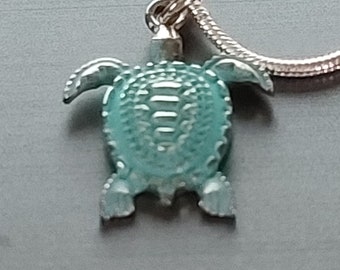 Turquoise Colred Turtle Pendant