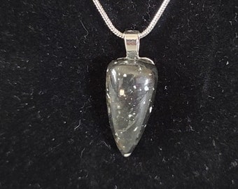 Black Dalmation Jasper Pendant