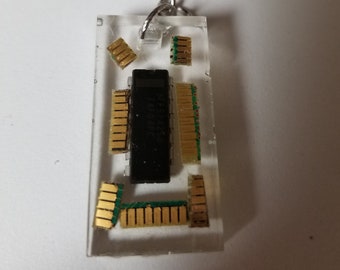 Computer Chip Keyring