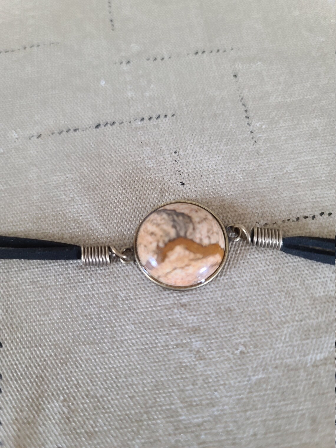 Black Leather Strap Bracelet Etsy