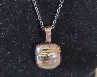 Square Tigers Iron Pendant