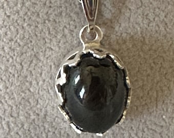 Black Star Dioptase Pendant