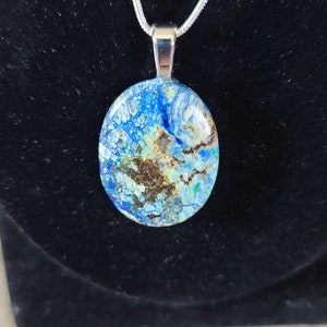 White Azurite Pendant