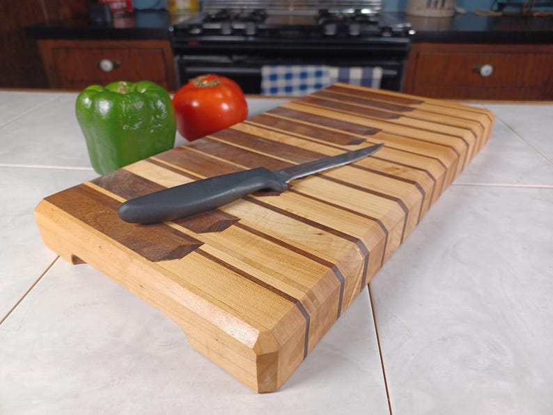 Piano Cutting Board | 3D Piano Keyboard Design | Musical Kitchen Decor ...