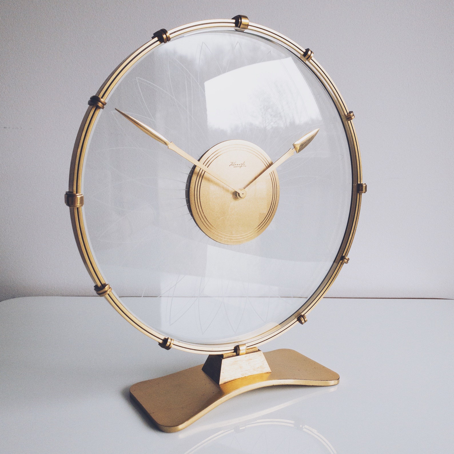 Art Deco Kienzle Table Clock Designed by Heinrich Möller. From Etsy