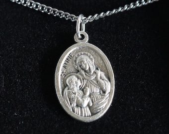 Our Lady of Fatima Medal Women 18 Stainless Steel Chain Necklace ...