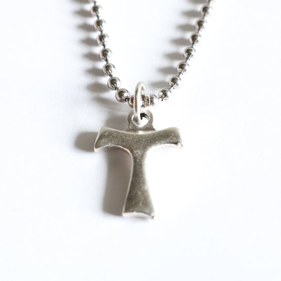 COOLSTEELANDBEYOND Uomo Catena della Bici Croce Pendente Collana, Acciaio Inossidabile, Biker Punk