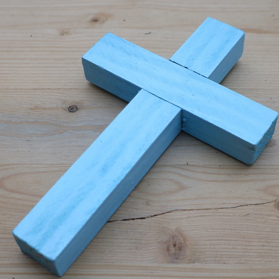 Cruz De Madera Tallada A Mano - Pequeña, De Bolsillo, Con Corazones, Para Regalar O Como Recordatorio De Fe Y Amor