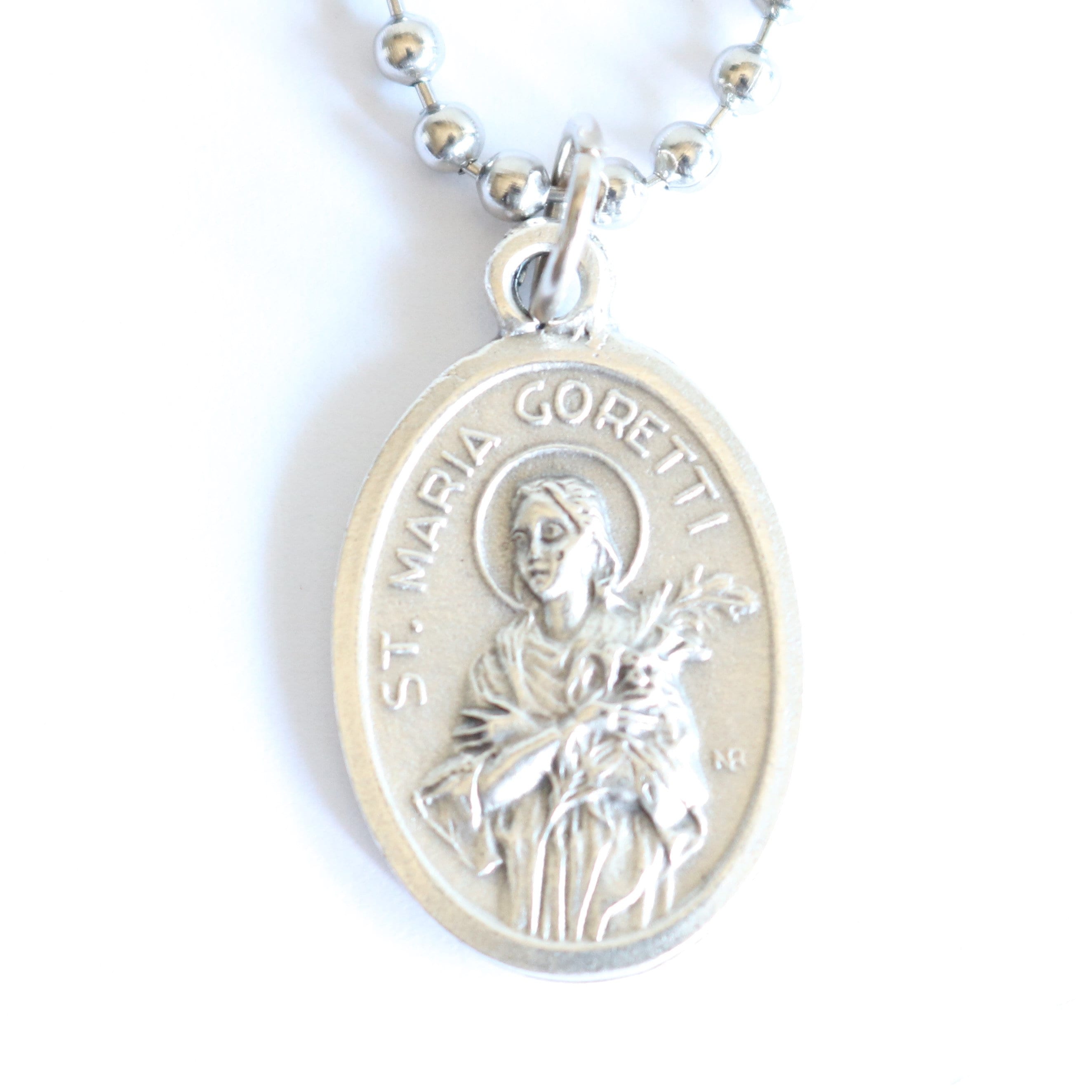 St Maria Goretti Medal 20 Men Stainless Steel Chain | Etsy