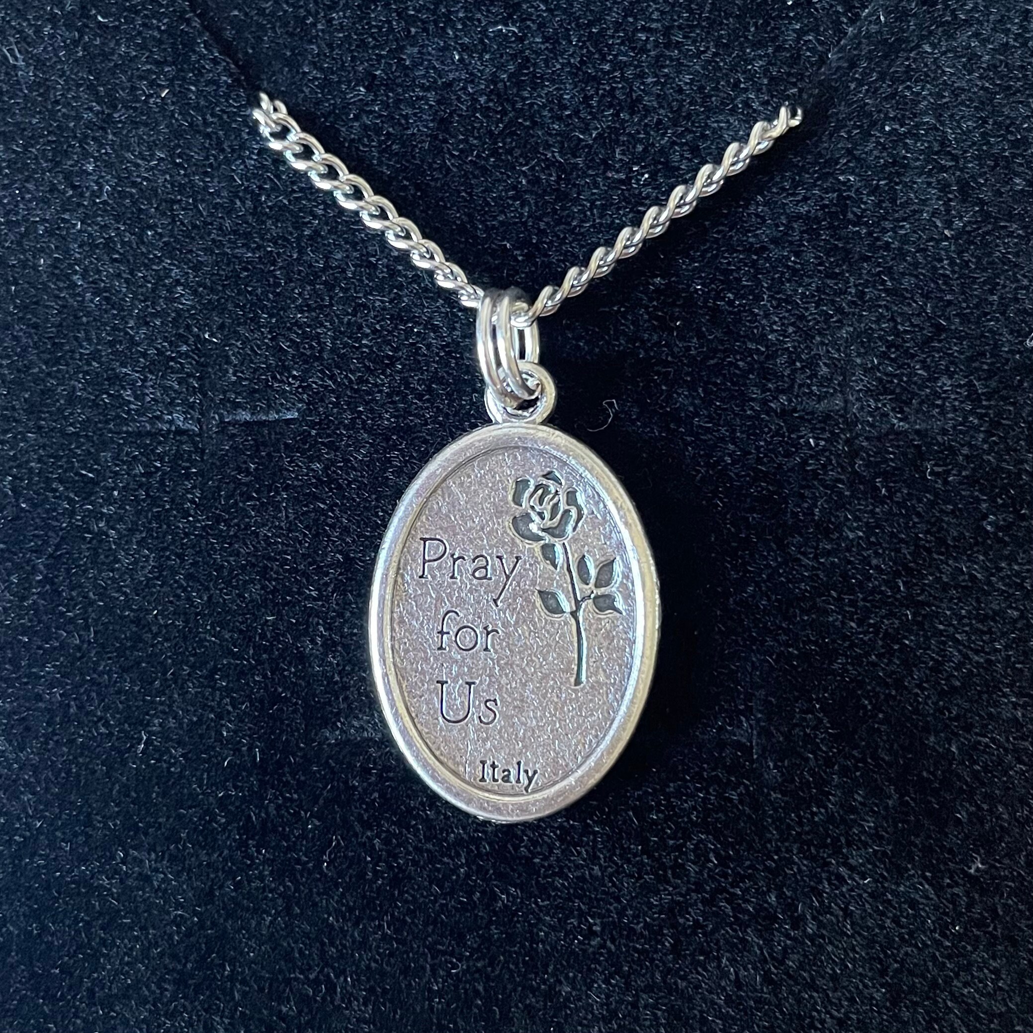 Our Lady of Fatima Medal Women 18" Stainless Steel Chain Necklace ...