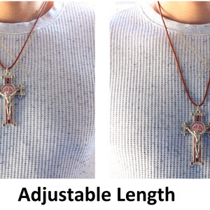 St Lawrence Pendant Black Paracord Medal Necklace Catholic Mercy Saints ...