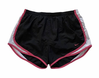 Rojo-Blanco Nylon PU Retro Pantalones Cortos De Fútbol S a 4XL