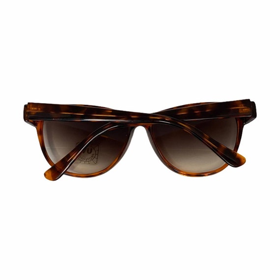 90s Sunglasses Plastic Tortoise Shell Frame Aviator Style Deadstock FosterGrant Vintage 90s Tortoise Shell Sunglasses Gunmetal Arms  main image 3