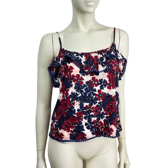 Red strappy vest top deals