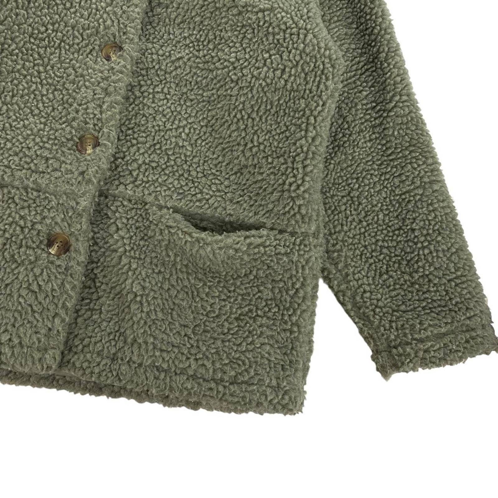 Damart Sage Green Oversized Sherpa Fleece Shacket Jacket Size Etsy UK