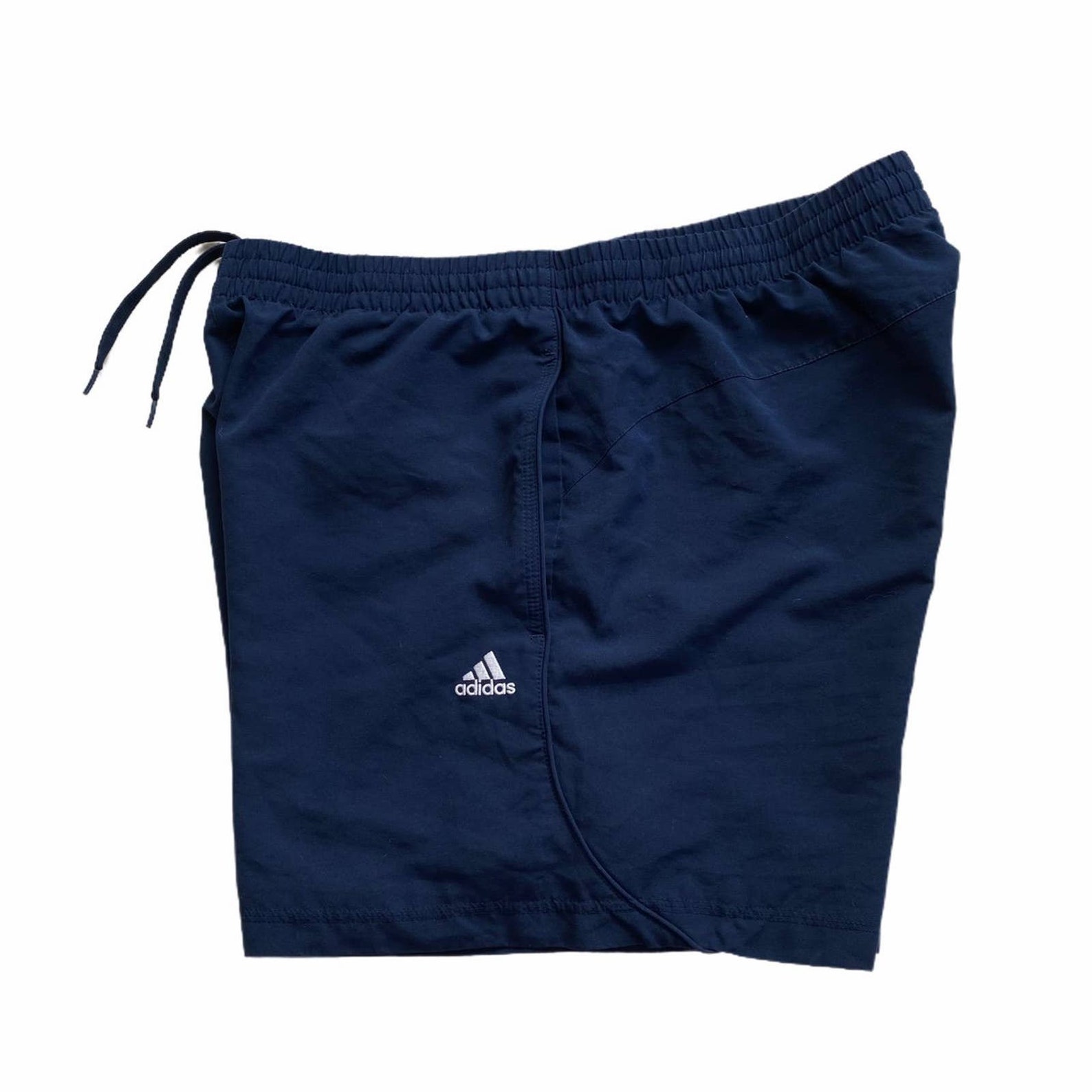 Retro Adidas windbreaker sport shorts plain solid navy blue & | Etsy