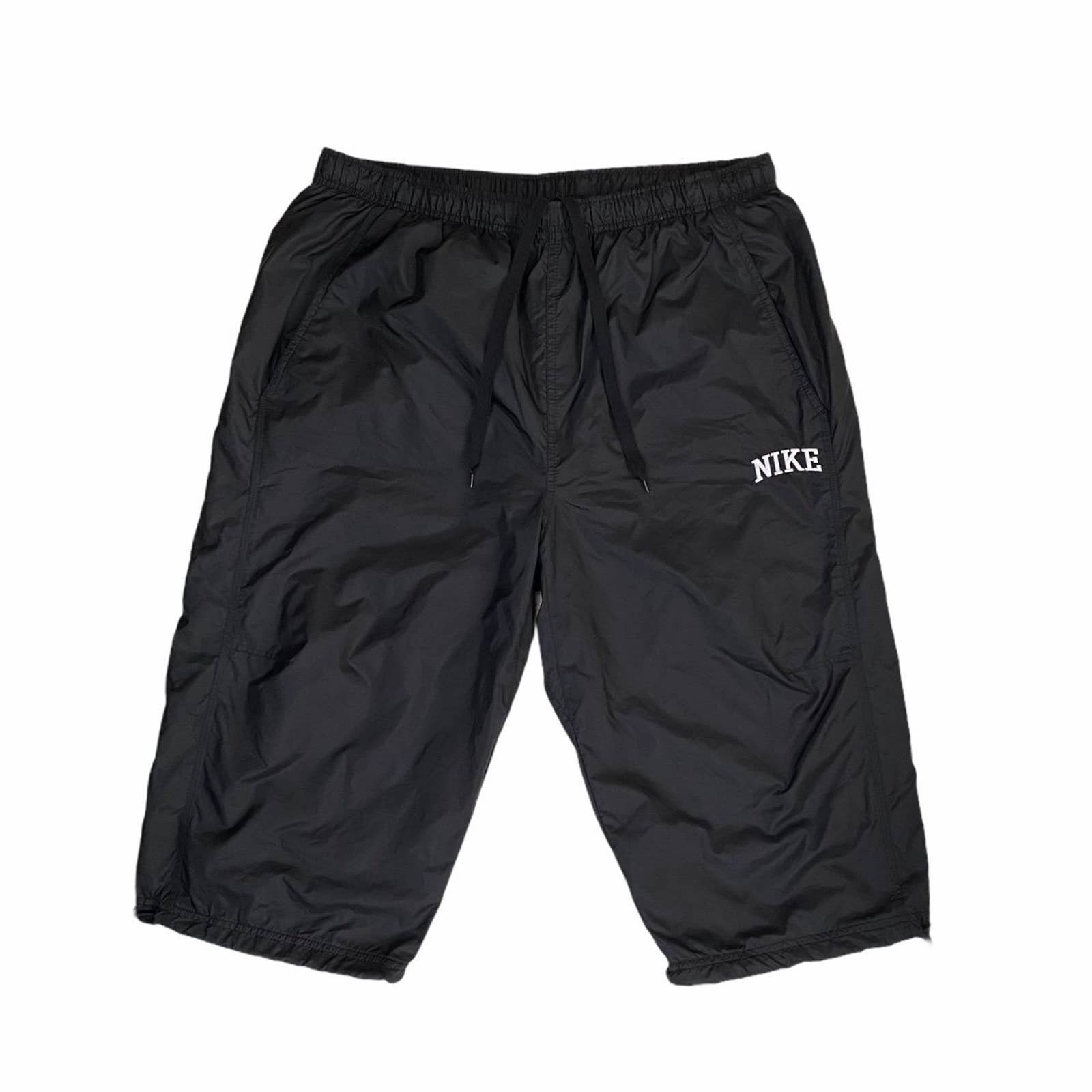 Y2K vintage retro Nike windbreaker nylon sport shorts black | Etsy