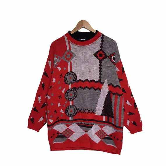 C\u0026A 80s Vintage Jumper Christmas 