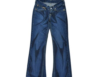 Y2K vintage levis mid rise wide leg denim jeans