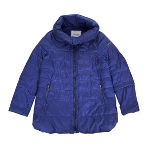 Geox Respira Purple Oversized Puffer Jacket Coat UK Size 6