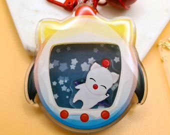 Moogle Tamagotchi | Final Fantasy Acrylic Shaker Keychain