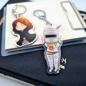 FROMSOFT Melina | Solaire Chibi Acrylic Keychain
