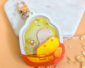BB Lou Death Stranding Acrylic Liquid Keychain.