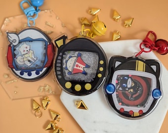 Persona P3 Koromaru | P4 Teddie | P5 Morgana Tamagotchi Shaker Keychain