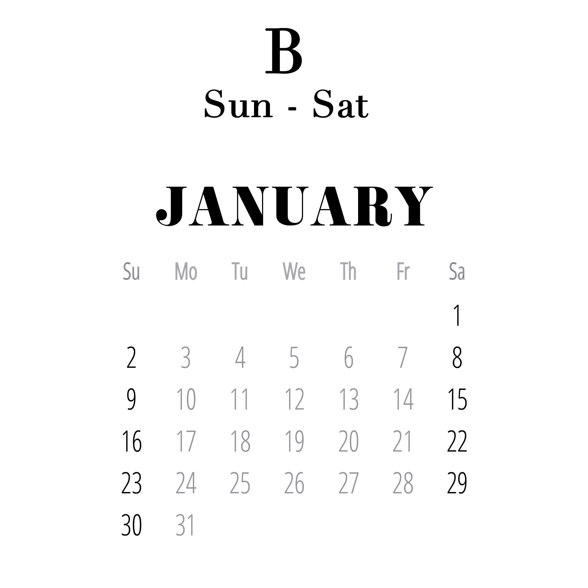 2022 Calendar Large Wall Calendar Poster Minimal Calendar Etsy