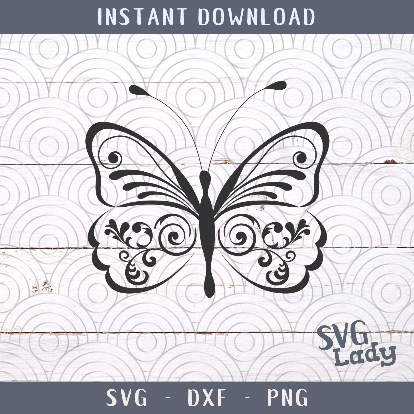 Download Butterfly Svg Png Dxf Instant Download For Silhouette Cameo Etsy