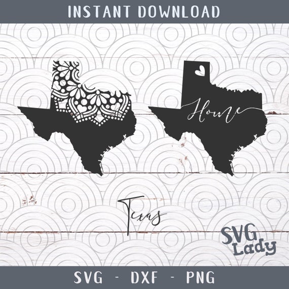 Download Texas Tx State Map Svg Dxf Png Texas Tx Mandala Cut File For Etsy PSD Mockup Templates