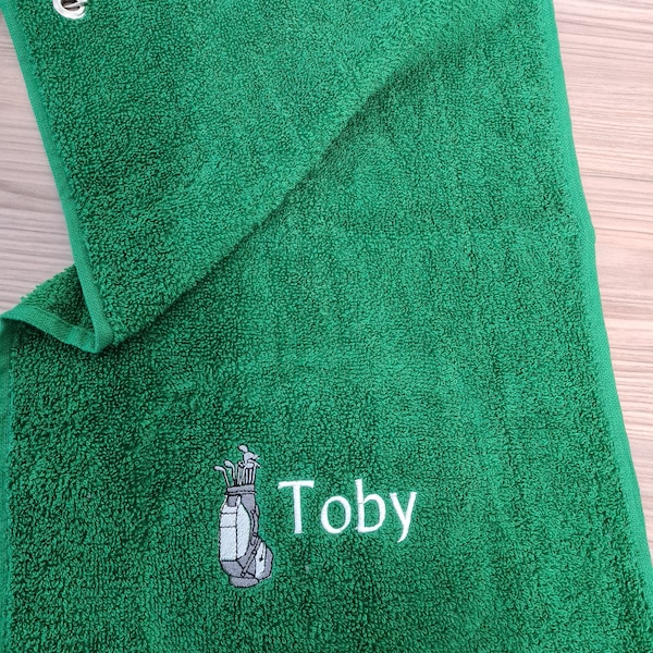 Custom Face Christmas Gingerbread White Golf Towel, Christmas Golf Gift, Golf Gift Idea main image 0