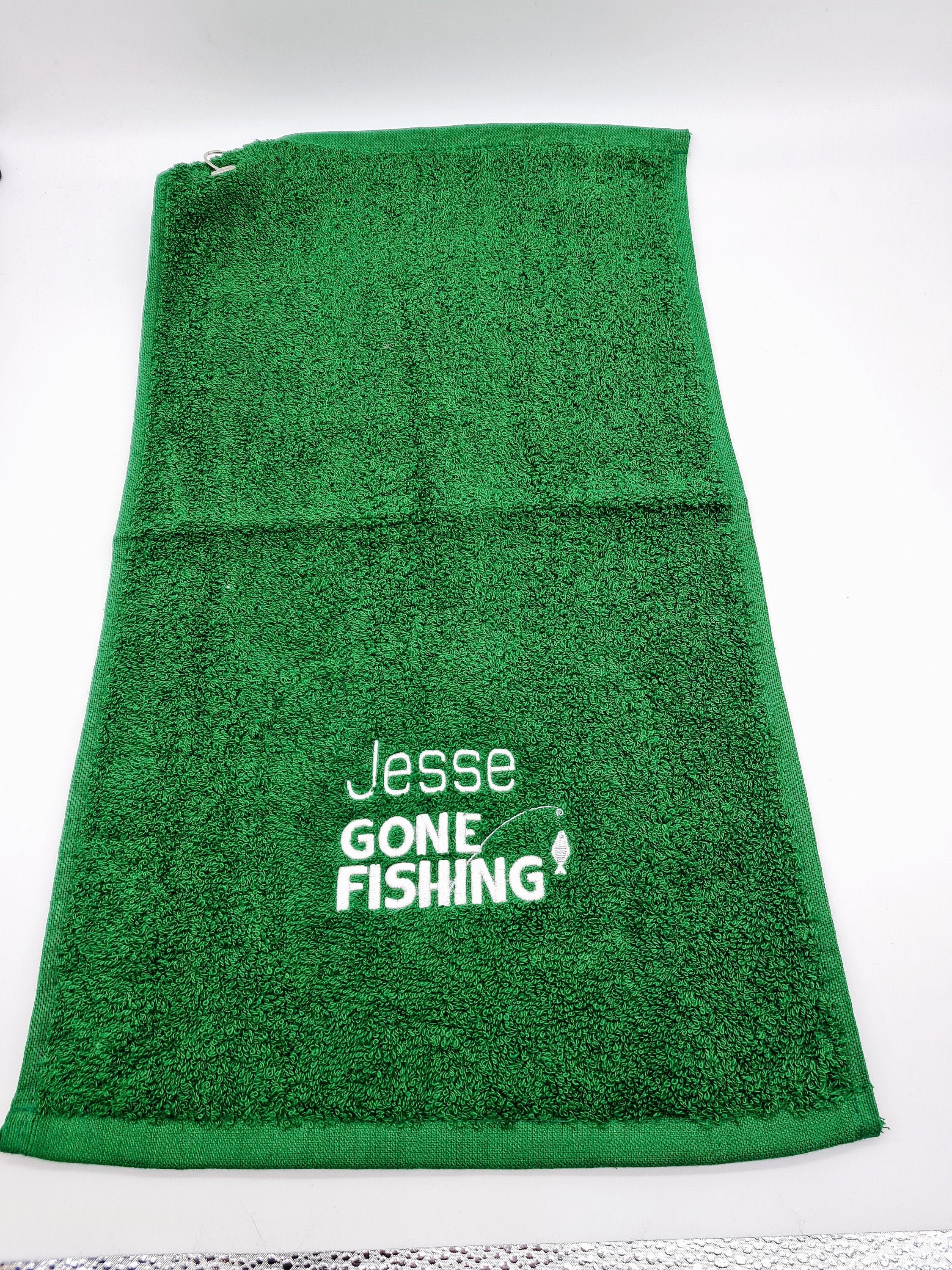 Fishing Towel, Gone Fishing Towel ,fisherman's Towel ,gift for Fishing  .personalised Fishing Towel.fish Gifts ,christmas Fishing Gift 