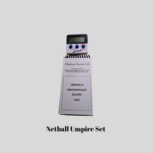 Netball Umpire Set , Netball umpire gifts ,Netball Umpire set with countdown timer, waterproof umpire pad ,Umpire set for Netball