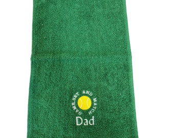 Personalized Tennis Towel – Embroidered Name Gift