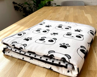 Baby Blanket,100 Percent Cotton Fabrics,Cotton/Soy Batting,Breathable,Natural Materials,Crawling Mat,Personalised,Newborn Gift, Patchwork