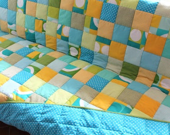 Weighted Blanket, Patchwork, 140x90 cm, Gravity Blanket, 100 Percent Cotton Fabrics and Batting, Personalized,Therapy for Kids,Adults,Autism