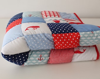 Gravity Weighted Blanket, Patchwork, Handmade, Personalised, Pure Cotton, Breathable, Therapy Blanket, Autism, For Adults, Teens, Kids