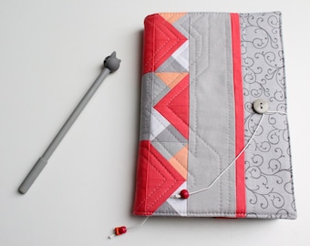 Textile Book Cover, Handmade, High Quality Book Protector, Book Sleeve, Patchwork Art, Applications, Pure Cotton Fabrics, Students,Kids Gift