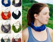 Bamboo Face Mask -Pick a Color - Performance Bamboo Headband Scarf Balaclava Neck Gaiter Tube Scarf - Multi-function Head wear 19 quot